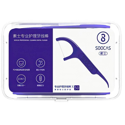 Зубная нить Xiaomi Soocas Floss Pick D1 (50 штук)